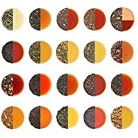 VAHDAM- Muestrario de Tés de Hoja Suelta | 20 Tés- 100 Raciones | Negro- Verde- Oolong- Blanco- Chai- Tisanas…